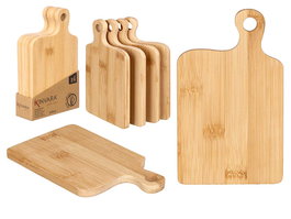 Kinvara Set 4 Tablas de Bambú Marrón 11 x 18 cm (Set de 12)