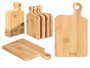 Kinvara Set 4 Tablas de Bambú Marrón 11 x 18 cm (Set de 12)