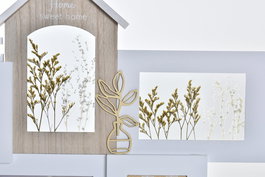 DKD Home Decor Marco Multifoto Urban Marron Blanco MDF Cristal 2 Unidades 46 x 3 x 39 cm