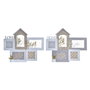 DKD Home Decor Marco Multifoto Nice Day con Diseño Floral, Surtido de 2 Unidades, 46x3x39 cm