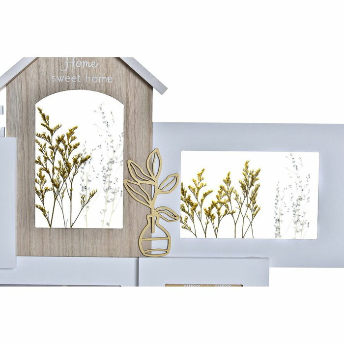 DKD Home Decor Marco Multifoto Nice Day con Diseño Floral, Surtido de 2 Unidades, 46x3x39 cm