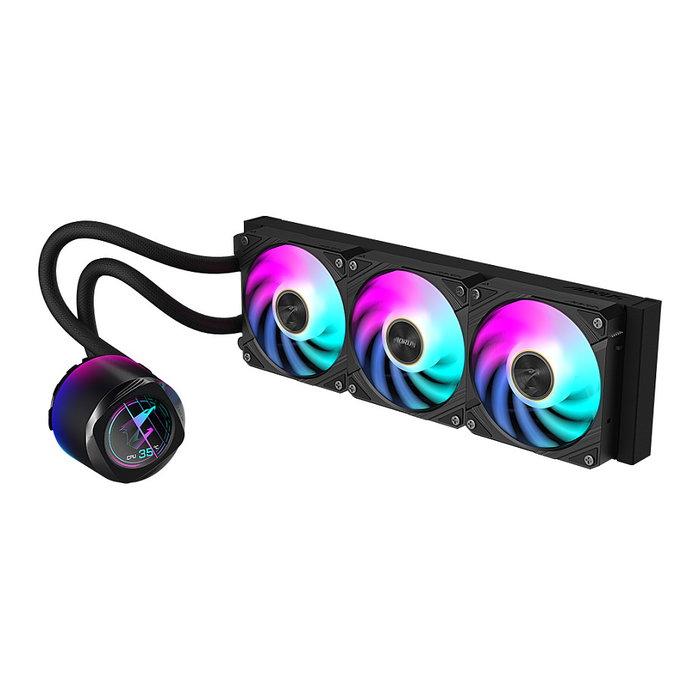 Gigabyte Refrigeración líquida AORUS WATERFORCE X II 360 AIO - 3 ventiladores ARGB 120mm, pantalla LCD, compatible Intel LGA 1700 y AMD AM5 Gigabyte Refrigeración líquida AORUS WATERFORCE X II 360 AIO - 3 ventiladores ARGB 120mm, pantalla LCD, compatible Intel LGA 1700 y AMD AM5
