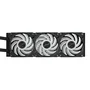 Gigabyte AORUS WATERFORCE X II 360 Liquid CPU Cooler con 3 ventiladores ARGB de 120 mm y pantalla LCD