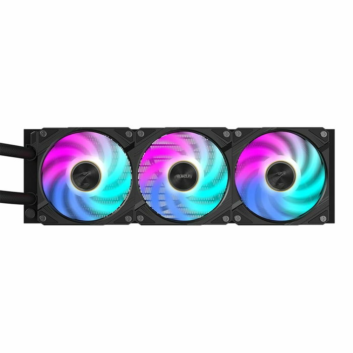 Gigabyte AORUS WATERFORCE X II 360 Liquid CPU Cooler con 3 ventiladores ARGB de 120 mm y pantalla LCD Gigabyte AORUS WATERFORCE X II 360 Liquid CPU Cooler con 3 ventiladores ARGB de 120 mm y pantalla LCD