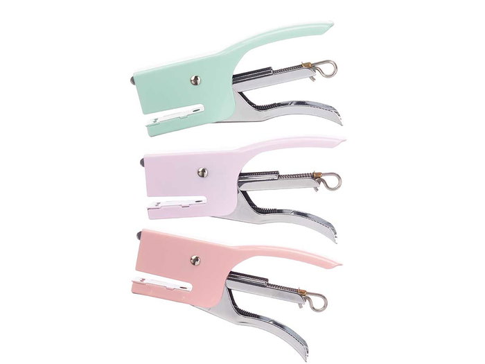 Pincello Grapadora con 500 Grapas, Colores Surtidos, 10.5 cm (Set de 24)