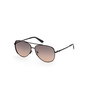 Guess Gafas GU00193 01B Gafas de Sol Mujer Forma Piloto Metal - Lente 58 mm, Puente 12 mm, Patilla 140 mm