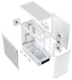 Modecom Volcano AQ500 ARGB Midi Tower Blanca, Carcasa para PC Gaming con Pantalla LCD 6.2" y 4 Ventiladores ARGB