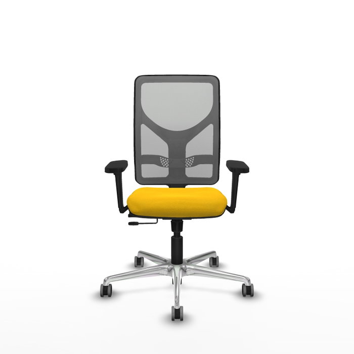 PIQUERAS Y CRESPO Silla de oficina Motilla con mecanismo Sincro/Traslack, Amarillo y Gris PIQUERAS Y CRESPO Silla de oficina Motilla con mecanismo Sincro/Traslack, Amarillo y Gris