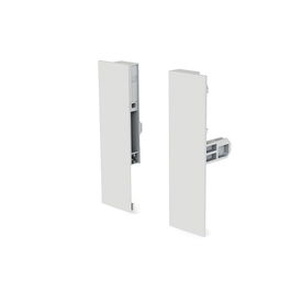 HERRAJES ALK Juego Fijación Frontal Qube H90 H120 H185 Acabado Blanco Altura H120