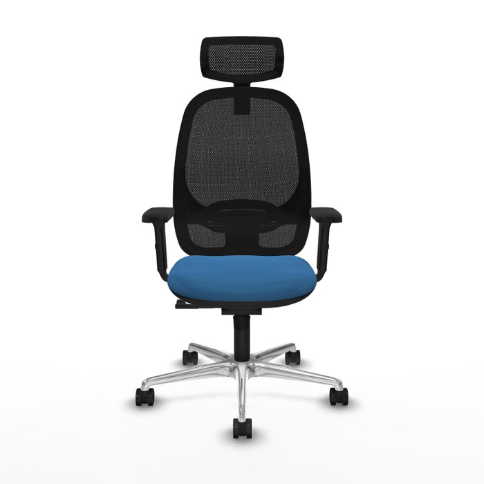 PIQUERAS Y CRESPO Silla de oficina Cilanco con Mecanismo Sincro Azul claro y Negro PIQUERAS Y CRESPO Silla de oficina Cilanco con Mecanismo Sincro Azul claro y Negro