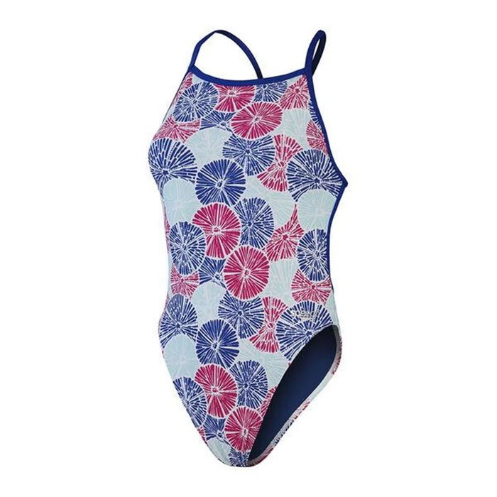 Bañador Mujer Speedo Allover Vback Azul Bañador Mujer Speedo Allover Vback Azul