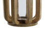 DKD Home Decor Portavelas Mango Cristal Natural 25x25x35 cm
