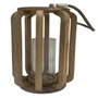 DKD Home Decor Portavelas Mango Cristal Natural 25x25x35 cm