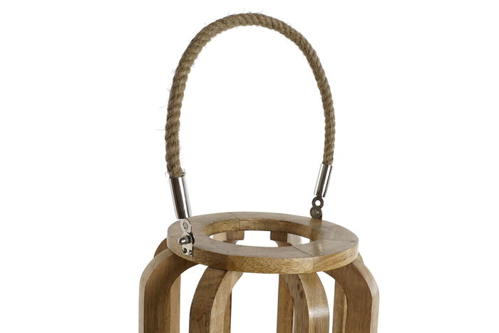 DKD Home Decor Portavelas Mango Cristal Natural 25x25x35 cm DKD Home Decor Portavelas Mango Cristal Natural 25x25x35 cm