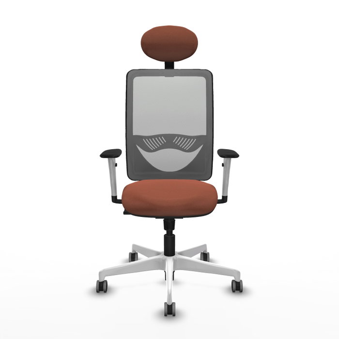 PIQUERAS Y CRESPO Silla de oficina Zulema Marrón y Gris con Mecanismo Sincro PIQUERAS Y CRESPO Silla de oficina Zulema Marrón y Gris con Mecanismo Sincro
