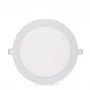 Placa LED Circular 12W 860Lm 4200K [GR-RDP09-12W-W-EP02] Estuche Personalizado 40.000H Aluminio Blanco Difusor Opalizado IP25 85-265VAC