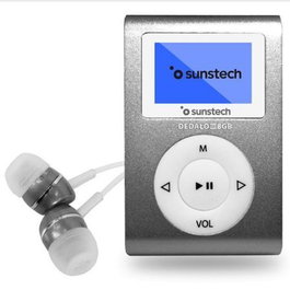 Sunstech Dédalo III Reproductor MP3 8GB con Radio FM, Color Gris