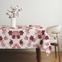 Hermia Gravellamc3 Mantel 140 x 180 cm, Mantel de Algodón y Poliéster para Mesa, Elegante y Duradero, Fácil de Limpiar, Blanco
