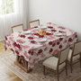 Hermia Gravellamc3 Mantel 140 x 180 cm, Mantel de Algodón y Poliéster para Mesa, Elegante y Duradero, Fácil de Limpiar, Blanco
