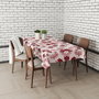 Hermia Gravellamc3 Mantel 140 x 180 cm, Mantel de Algodón y Poliéster para Mesa, Elegante y Duradero, Fácil de Limpiar, Blanco