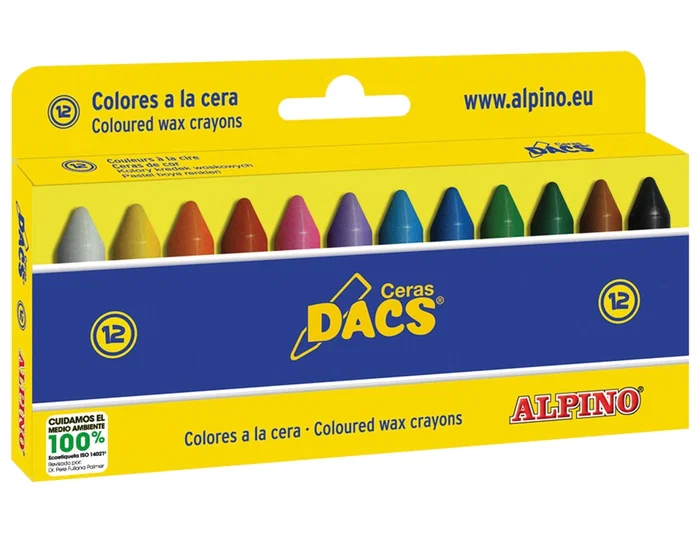 Dacs Ceras Dacs 55 mm Colores Surtidos Estuche 12 Ud