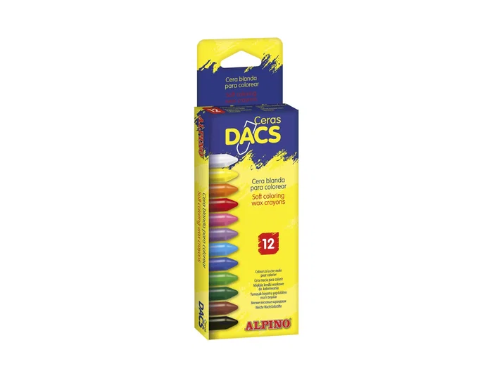 Dacs Lápices de Cera Redondos Caja 12 unidades Colores Surtidos