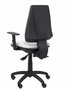 Silla de oficina Elche con mecanismo Asincro tapizada con Tela color Verde oliva. Equipada con Base poliamida negra, Brazos 1D y Ruedas de nailon 50 mm