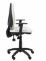Silla de oficina Elche con mecanismo Asincro tapizada con Tela color Verde oliva. Equipada con Base poliamida negra, Brazos 1D y Ruedas de nailon 50 mm