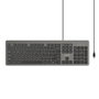 Unitek SlimTap Teclado de Oficina Full-size Gris