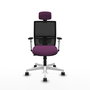 PIQUERAS Y CRESPO Silla de oficina Yunquera Morada con mecanismo Sincro/Traslack