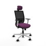 PIQUERAS Y CRESPO Silla de oficina Yunquera Morada con mecanismo Sincro/Traslack