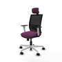 PIQUERAS Y CRESPO Silla de oficina Yunquera Morada con mecanismo Sincro/Traslack