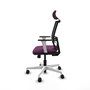 PIQUERAS Y CRESPO Silla de oficina Yunquera Morada con mecanismo Sincro/Traslack