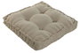 DKD Home Decor Cojín de Algodón y Poliéster con Asa Beige