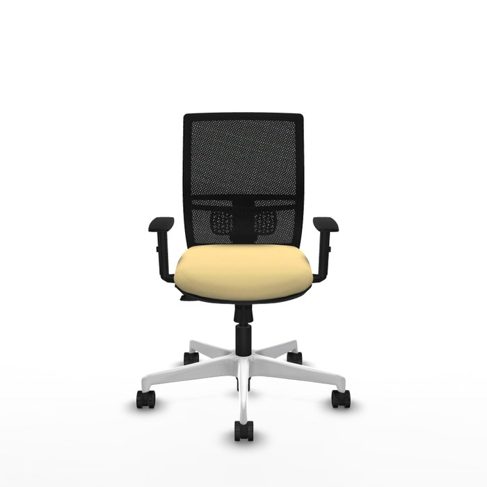 PIQUERAS Y CRESPO Silla de oficina Yunquera con mecanismo Sincro/Traslack Crema y Negro PIQUERAS Y CRESPO Silla de oficina Yunquera con mecanismo Sincro/Traslack Crema y Negro