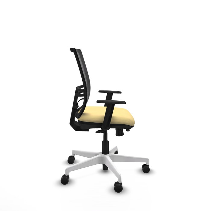 PIQUERAS Y CRESPO Silla de oficina Yunquera con mecanismo Sincro/Traslack Crema y Negro PIQUERAS Y CRESPO Silla de oficina Yunquera con mecanismo Sincro/Traslack Crema y Negro