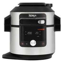 Ninja OL750EU Olla Eléctrica Multifunción 7,5L SmartLid Multi Cooker Max 14 en 1, Cocina a Presión, Freidora de Aire, Combi-Steam
