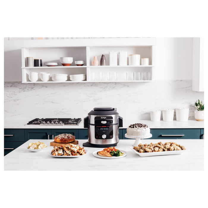 Ninja OL750EU Foodi Multicocina 7.5L 14-en-1, 1760W, 6 Personas, Negro/Acero Inoxidable, Cocina a Vapor, Freír, Hornear, Parrilla, Yogur Ninja OL750EU Foodi Multicocina 7.5L 14-en-1, 1760W, 6 Personas, Negro/Acero Inoxidable, Cocina a Vapor, Freír, Hornear, Parrilla, Yogur