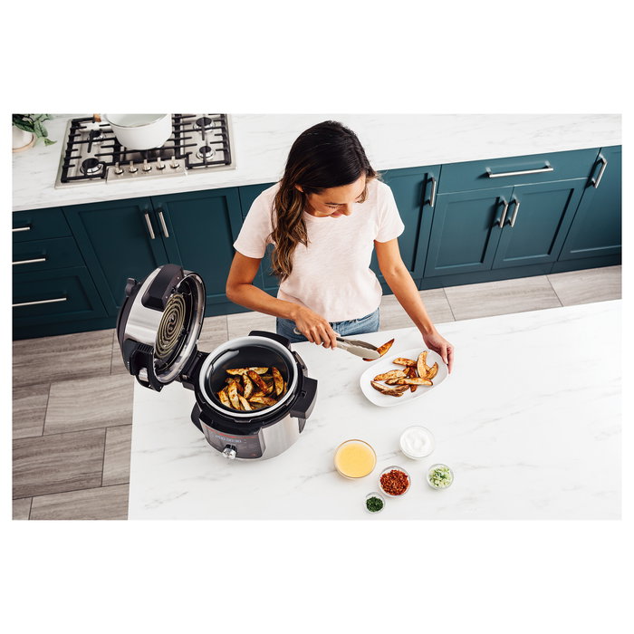 Ninja OL750EU Foodi Multicocina 7.5L 14-en-1, 1760W, 6 Personas, Negro/Acero Inoxidable, Cocina a Vapor, Freír, Hornear, Parrilla, Yogur Ninja OL750EU Foodi Multicocina 7.5L 14-en-1, 1760W, 6 Personas, Negro/Acero Inoxidable, Cocina a Vapor, Freír, Hornear, Parrilla, Yogur