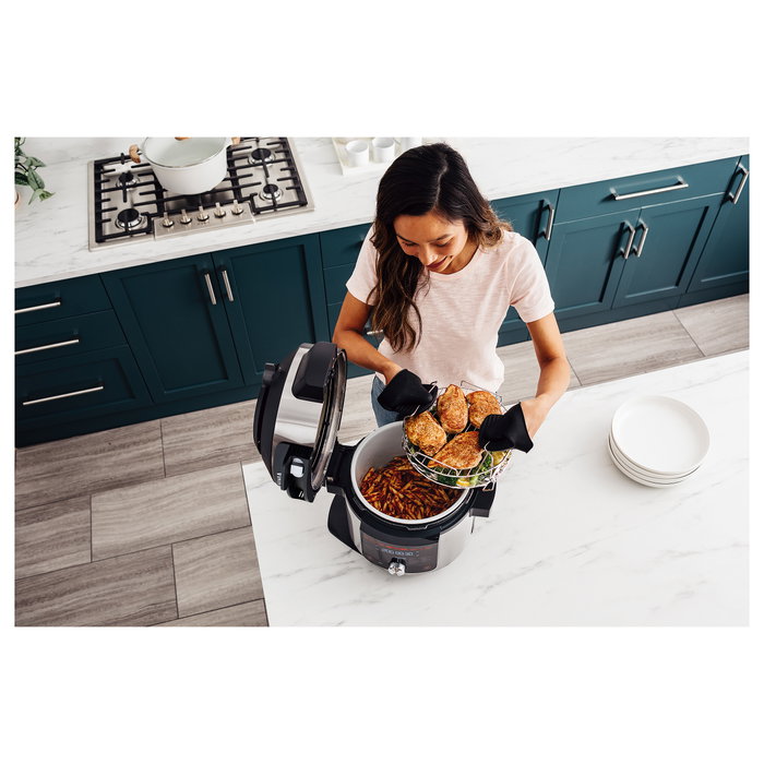 Ninja OL750EU Foodi Multicocina 7.5L 14-en-1, 1760W, 6 Personas, Negro/Acero Inoxidable, Cocina a Vapor, Freír, Hornear, Parrilla, Yogur Ninja OL750EU Foodi Multicocina 7.5L 14-en-1, 1760W, 6 Personas, Negro/Acero Inoxidable, Cocina a Vapor, Freír, Hornear, Parrilla, Yogur