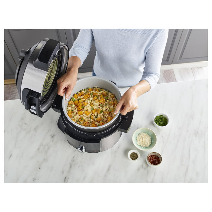 Ninja OL750EU Foodi Multicocina 7.5L 14-en-1, 1760W, 6 Personas, Negro/Acero Inoxidable, Cocina a Vapor, Freír, Hornear, Parrilla, Yogur Ninja OL750EU Foodi Multicocina 7.5L 14-en-1, 1760W, 6 Personas, Negro/Acero Inoxidable, Cocina a Vapor, Freír, Hornear, Parrilla, Yogur