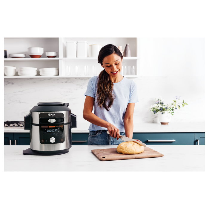 Ninja OL750EU Foodi Multicocina 7.5L 14-en-1, 1760W, 6 Personas, Negro/Acero Inoxidable, Cocina a Vapor, Freír, Hornear, Parrilla, Yogur Ninja OL750EU Foodi Multicocina 7.5L 14-en-1, 1760W, 6 Personas, Negro/Acero Inoxidable, Cocina a Vapor, Freír, Hornear, Parrilla, Yogur