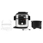 Ninja OL750EU Foodi Multicocina 7.5L 14-en-1, 1760W, 6 Personas, Negro/Acero Inoxidable, Cocina a Vapor, Freír, Hornear, Parrilla, Yogur
