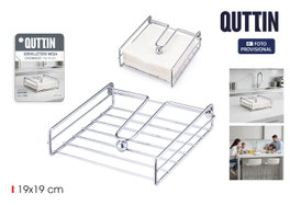 Inde Servilletero Mesa Cromado 19 x 19 cm Quttin (24 Unidades)