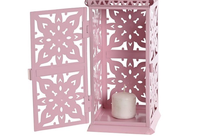 DKD Home Decor Farola Oriental Blanco Blanco Roto 10 x 30 x 10 cm (4 Unidades)