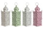 DKD Home Decor Farola Oriental Blanco Blanco Roto 10 x 30 x 10 cm (4 Unidades)