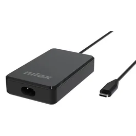 Nilox Cargador GaN USB-C 65W Power Delivery, Cargador Portátil, Tablets y Smartphones, Tipo-C, Compacto, 20V/3.25A, ga pc 65w type-c