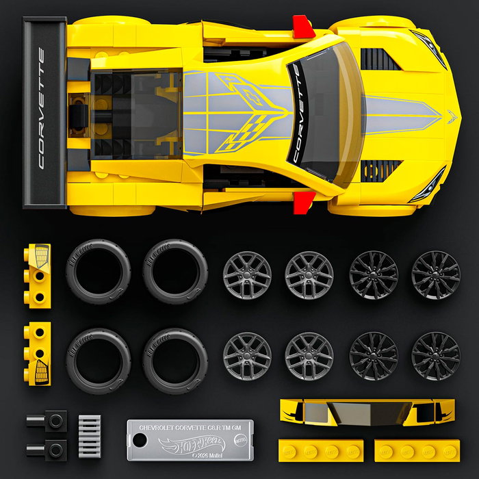 Mattel Hot Wheels Speed Brick Shop Kit de Construcción 1/32 '20 Corvette C8.R Mattel Hot Wheels Speed Brick Shop Kit de Construcción 1/32 '20 Corvette C8.R