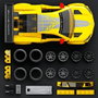 Mattel Hot Wheels Speed Brick Shop Kit de Construcción 1/32 '20 Corvette C8.R