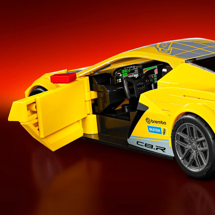 Mattel Hot Wheels Speed Brick Shop Kit de Construcción 1/32 '20 Corvette C8.R Mattel Hot Wheels Speed Brick Shop Kit de Construcción 1/32 '20 Corvette C8.R